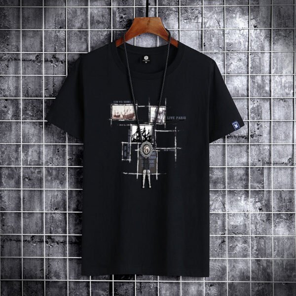 Short sleeve cotton summer man t-shirt casual loost men tshirt cool o-neck oversized t shirt male T shirt clothes for teens