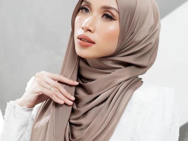 Malaysia bawal 110*110cm Large Square Scarf Single Color Matte Satin Silk Scarf Women's Headscarf Shawl