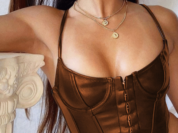 Sexy Deep V-Neck  Halter Sleeveless Y2K Tank Top Tshirt Women Summer Punk Club Street Style Crop Corset Vest