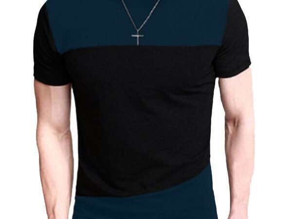 M-3XL Mens T Shirt Short Sleeve Crew Neck T-shirt Slim Fit Casual Tshirt