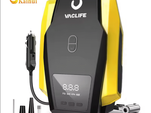 Tire Inflator Portable Air Compressor Pump for Car Tires (up to 50 PSI) 12V DC Tire Pump for Bikes (up to 150 PSI)  LED Light