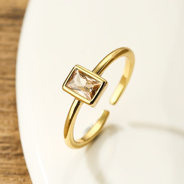 European and American minimalist ring with adjustable opening, INS niche temperament ring new ​