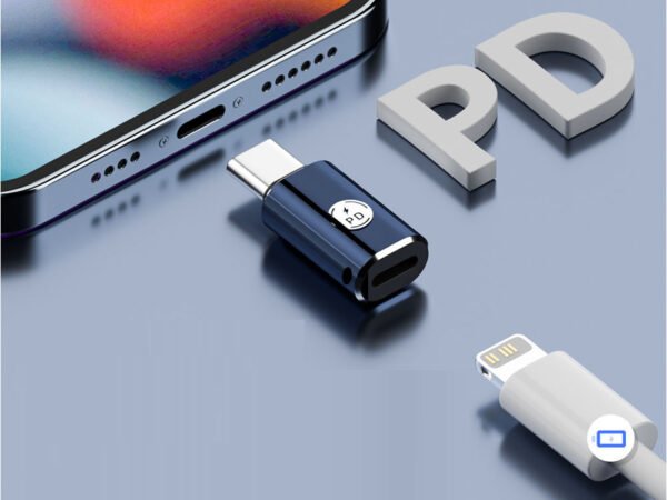 Lighting female to TYPE-C male 27W fast charging adapter suitable for Apple 15 mobile phone charging converter