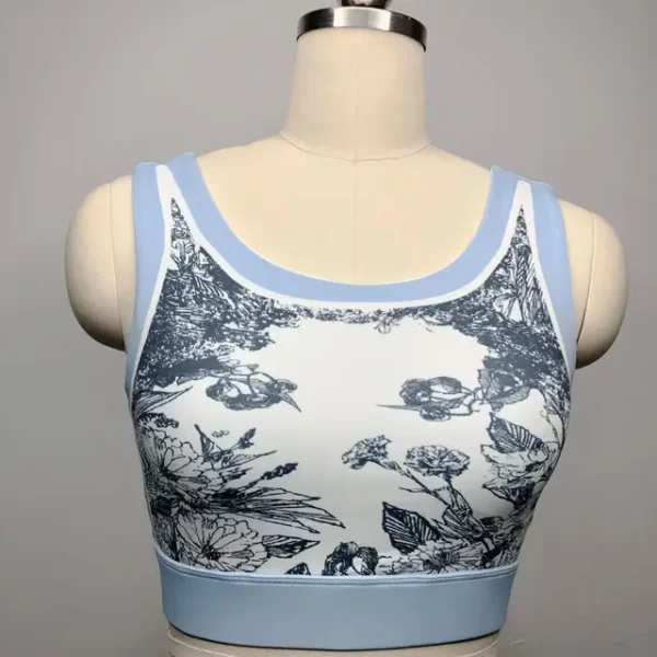 Womens Camisoles Retro Print Sports Vest Sexy Intimate Tanks Lingerie Female O-Neck Casual Sleeveless Camisole