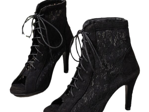 Sandals hollowed out shoes front strap with fish mouth ultra-high slim heel high-heeled cool boots