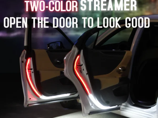 Led Car Door Warning Lights 120cm Anti-collision Strobe Flashing Safety Lamp Streamer Decorative Atmosphere Ambient Light 12V