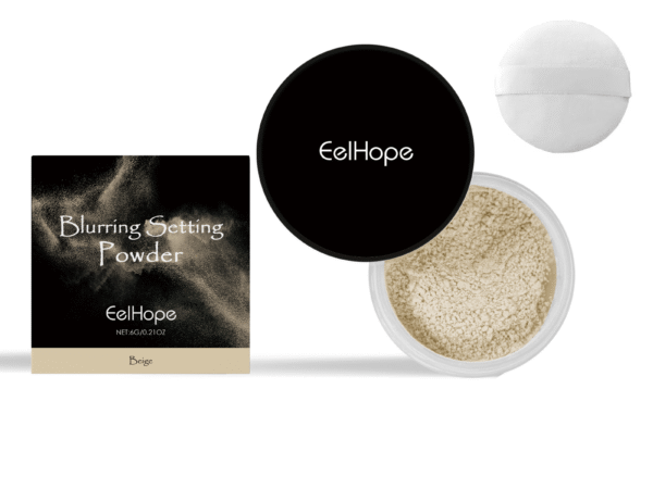 Eelhope The Setting Powder (Beige) Has A Natural, Light, Fine, Breathable And Snaky Look. It Is Suitable For Both Dry And Wet Use And Can Last For A Long Time Without Makeup Fading