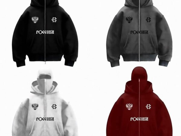 Trendy Fleece-lined Double Hood Unique Design Hoodie Unisex Loose Y2K Sweatshirt