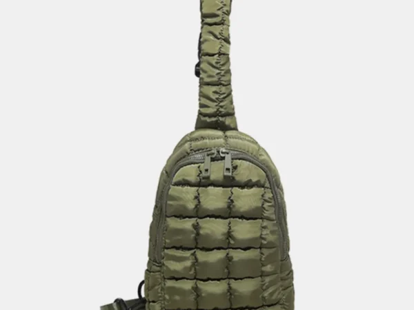 Quilted Nylon Crossbody  Bag