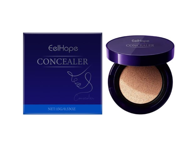 Eelhope Concealer Foundation Air Cushion Moisturizing Easy Concealer Brightening Face Light Base Makeup