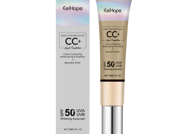 Eelhope Face Cc Cream, Natural Concealer Long-Lasting Moisturizing And Brightening Outdoor Protective Toner Cream