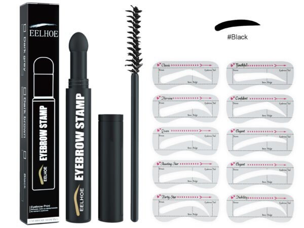 EELHOE  Eyebrow Pencil, Quick Makeup Eyebrow Natural Hairline Lazy Easy Waterproof With Eyebrow Card Eyebrow Brush