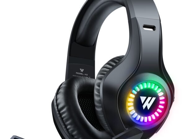 Head mounted gaming headphones wired e-sports luminous earphones mobile phones computers cool anchor headphones