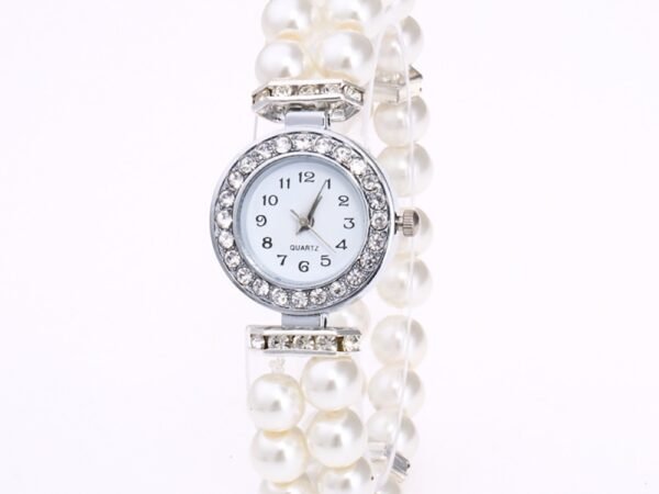 Crystal Watch Fashion Women Watch Pearl String Watch Strap Quartz Bracelet Watch models Female Clock Ladies damenuhr reloj mujer