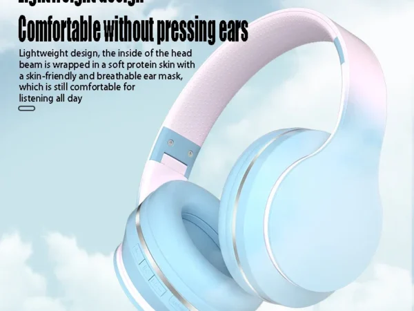 DR56 Headset Wireless Bluetooth Headset Children's Online Game Class Call E-sports Headset New Gradient.