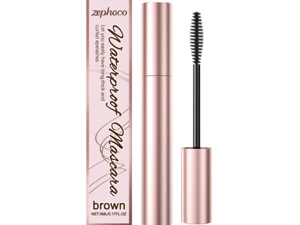 zephoco Brown Curl Mascara, Daily Moisturizes Natural Beauty Holding Eye Mascara