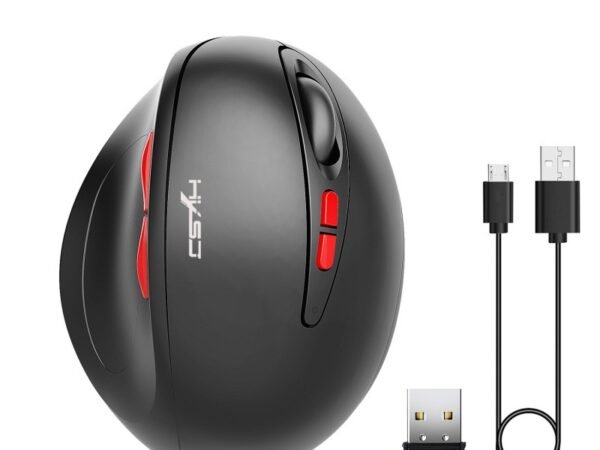 2.4G wireless mouse rechargeable vertical mouse with 7 buttons ergonomic design