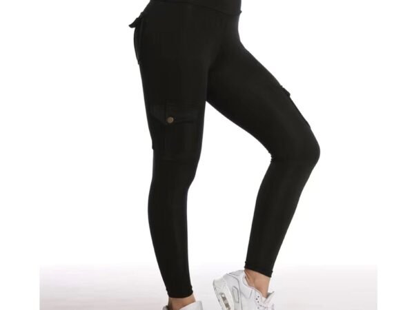 Cargo Patchwork Fitted Athletic Running Fitness Yoga Trousers