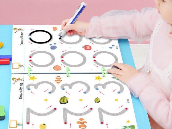 Pen Control Training Word Practice Post Concentration Training Drawing Tracing Logic Thinking Puzzle Early Education