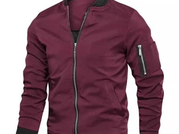Casual ordinary hooded zipper youth men's casual jacket