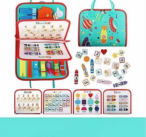 Handheld felt learning board, early education board, cross-border felt early education teaching aids, children's puzzle toys, dr